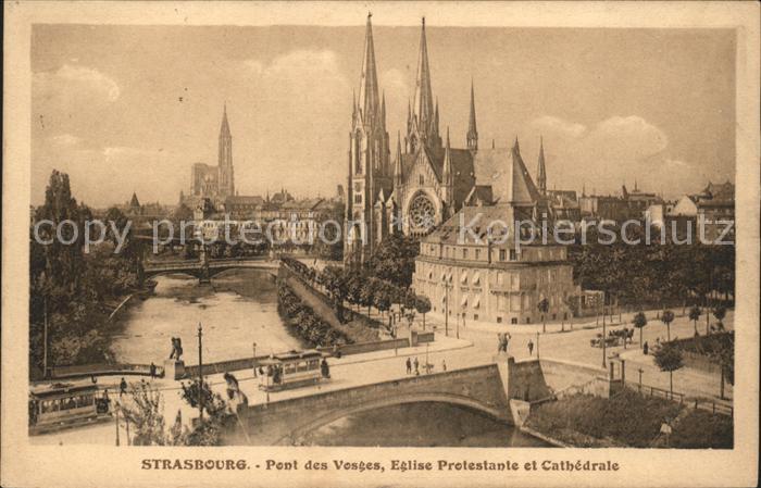 Strasbourg Alsace Pont des Vosges Eglise Catherdrale
