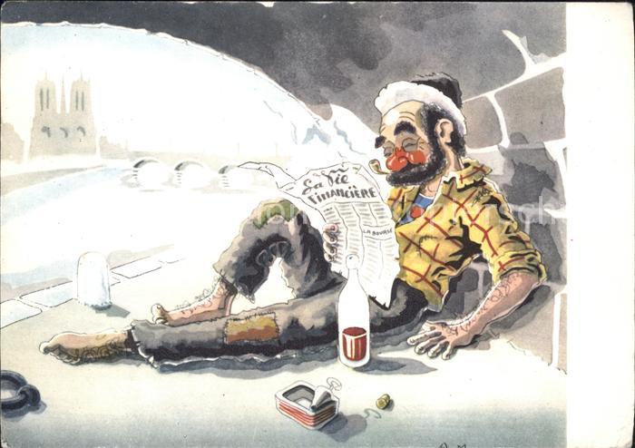 Arcy-sur-Cure Yonne Vie Financiere Künstlerkarte