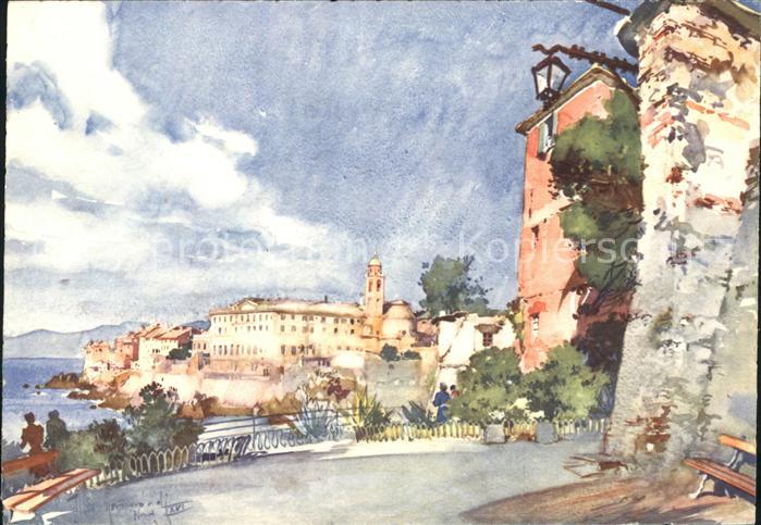 Nervi Collegio Emiliani Kuenstlerkarte