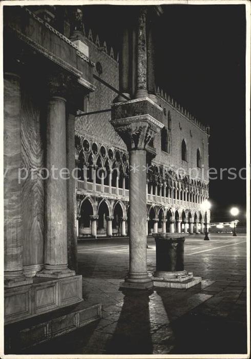 Venezia Venedig Palazzo Ducala bei Nacht