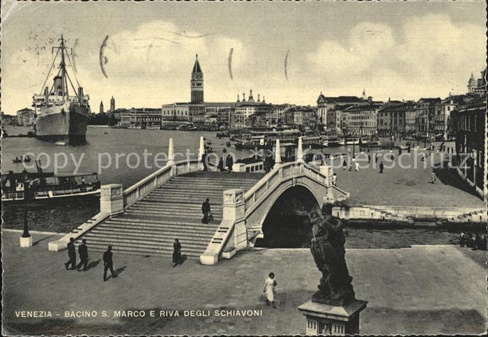 Venezia Venedig Bacino S. Marco Riva degli Schiavoni