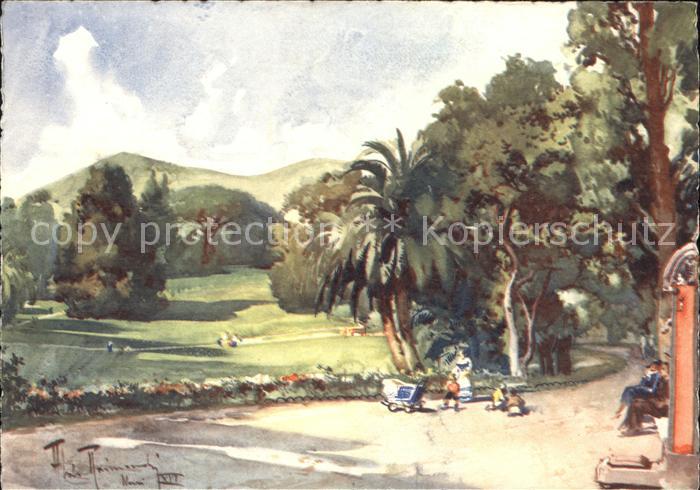 Nervi Kuenstlerkarte Parco Municipale