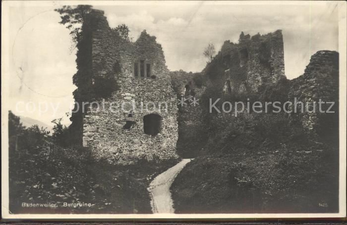 BADENWEILER BW Burgruine