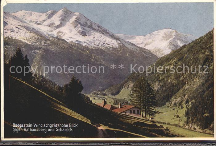 Bad Gastein Windischgraethoehe Rathausberg