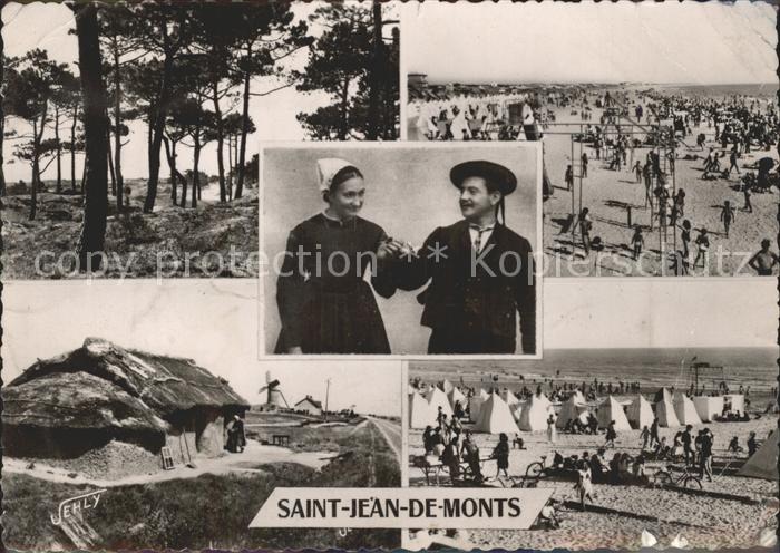 Saint-Jean-de-Monts Strand Tracht