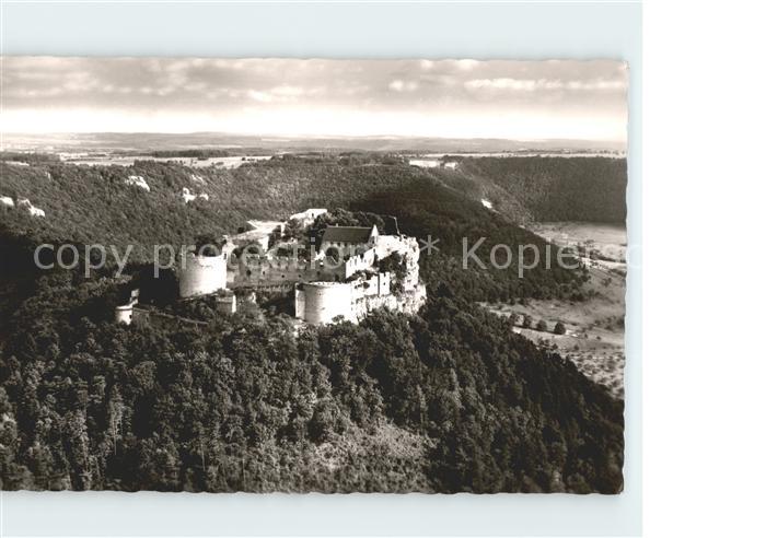 Neuffen Burgwirtschaft Hohen-Neuffen Fliegeraufnahme