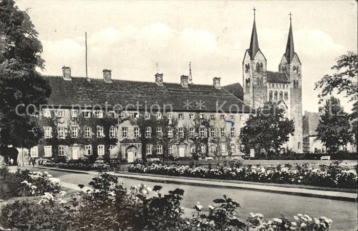 Hoexter Weser Schloss Corvey Westansicht Westwerk