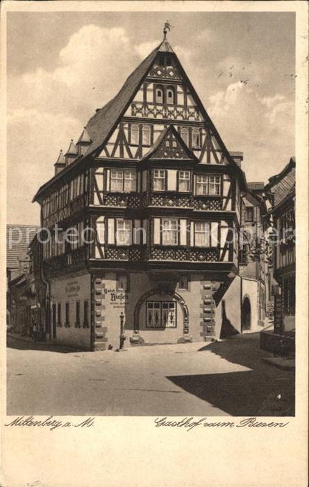 Miltenberg Main Gasthof zum Riesen