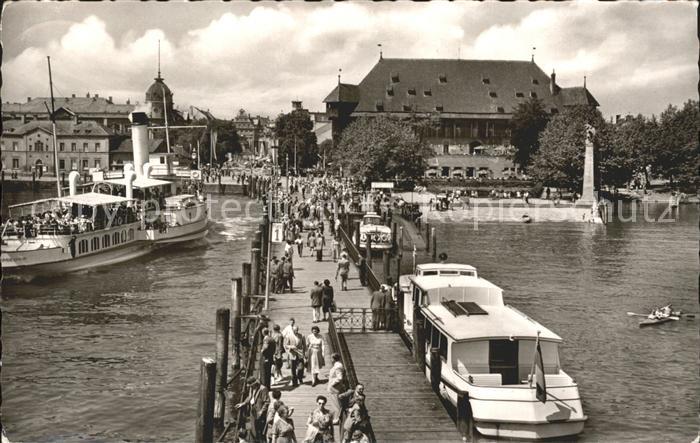 Konstanz Bodensee Hafen Konzil Dampfer