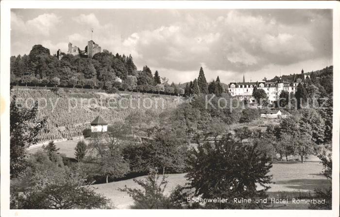BADENWEILER BW Ruine Hotel Romerbad