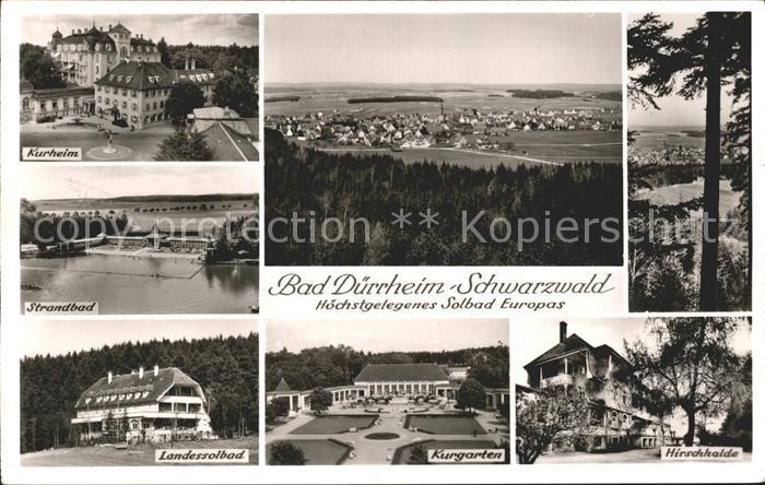 Bad Duerrheim Kurheim Strandbad Landessolbad Kurgarten Hirschhalde