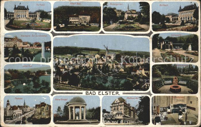 Bad Elster Kurhaus Luisasee Flora Tempel