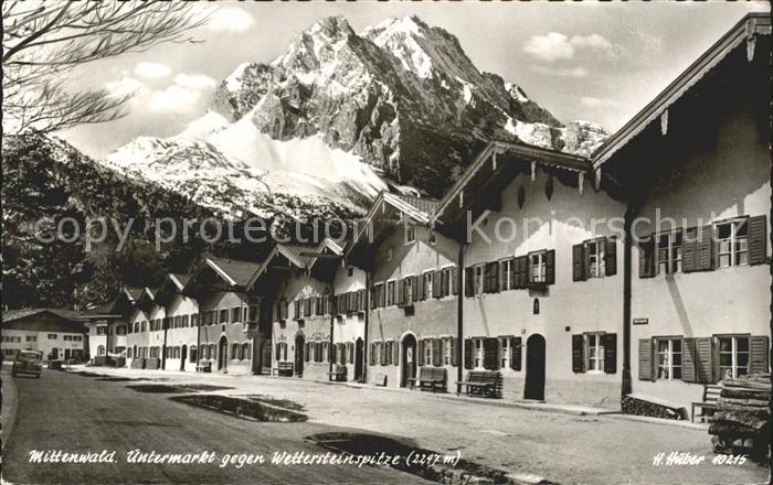 Mittenwald Bayern Untermarkt Wetterseinspitze