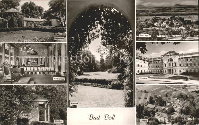 Bad Boll Kurpark Fliegeraufnahme Liegehalle