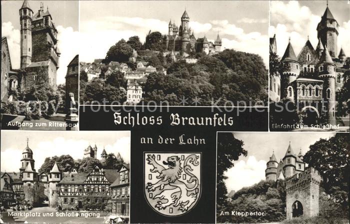 Braunfels Schloss Einfahrt Schlosshof Kieppertor Marktplatz Schlosseigang Ritter