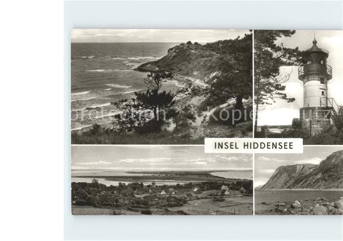 Insel Hiddensee Hucke Kloster Leuchtfeuer Nordufer