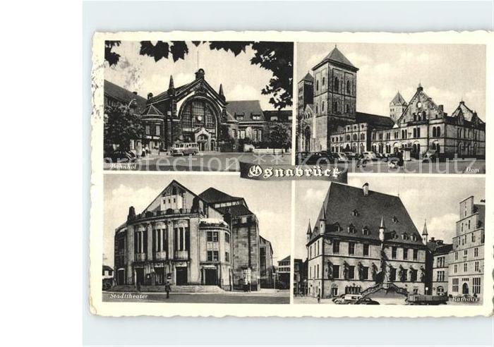 Osnabrueck Bahnhof Stadttheater Dom Rathaus