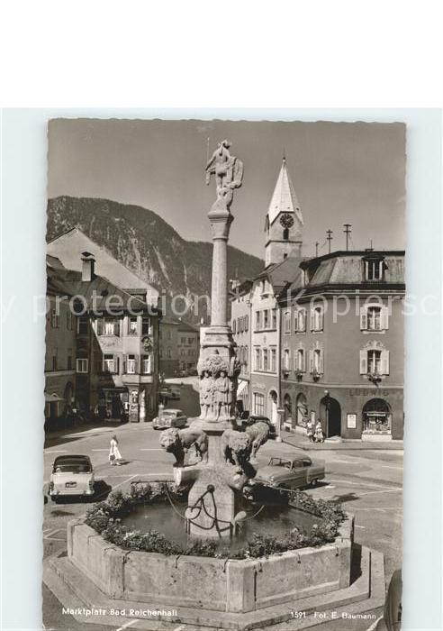 Bad Reichenhall Marktplatz Brodhaus aegidi Kirche
