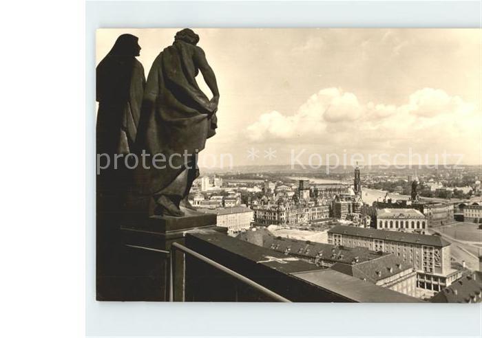 DRESDEN Elbe vom Rathausturm