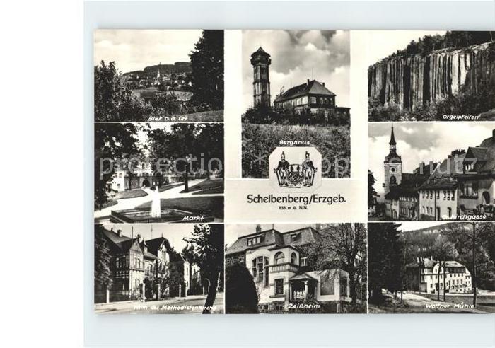 Scheibenberg Markt Berghaus Orgelpfeifen Kirchgasse