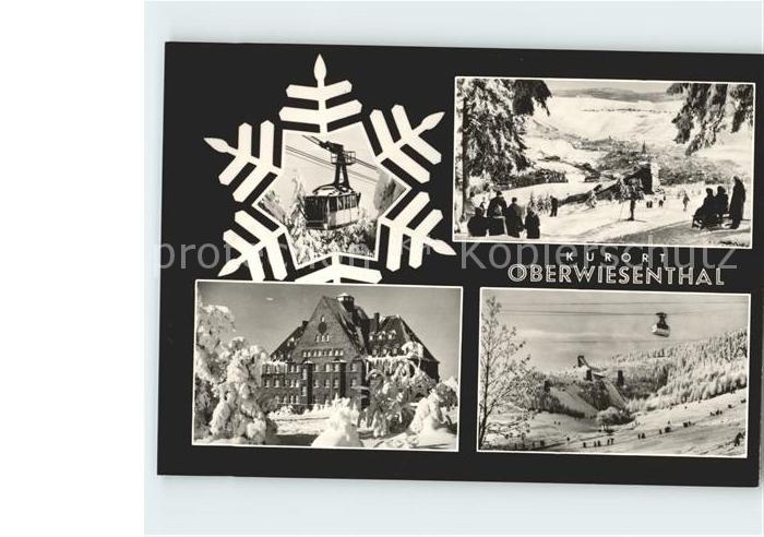 Oberwiesenthal Erzgebirge Luftseilbahn Skifahrer Berggasthaus