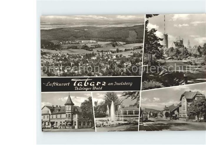 Tabarz Springbrunnen Kurhotel Strassenbahn