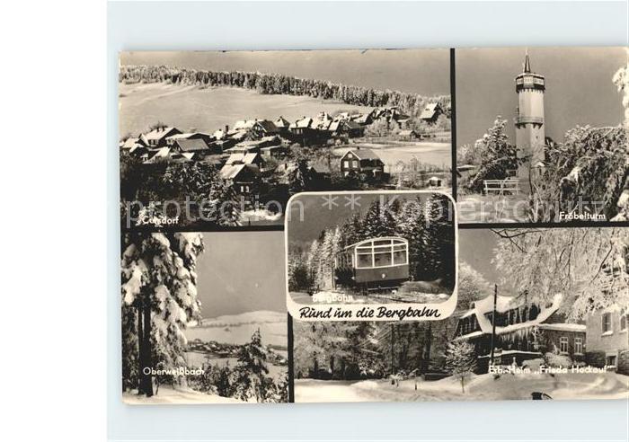 Oberweissbach Froebelturm Bergbahn Cursdorf Oberweissbahn Erholungsheim Frieda H