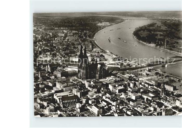 Koeln Rhein Fliegeraufnahme