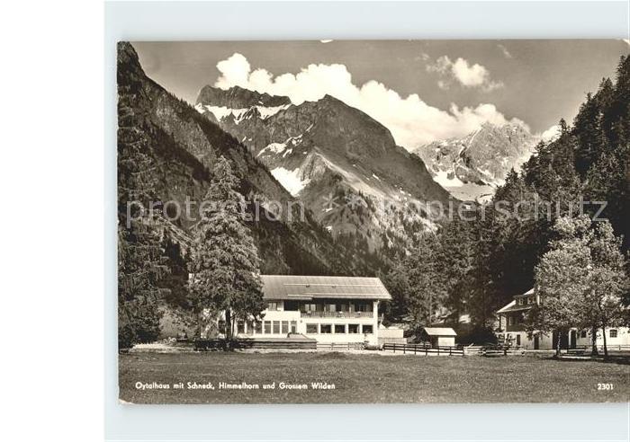 Oberstdorf Berggasthof Oytalhaus Schneck Himmelhorn Grossem Wilden