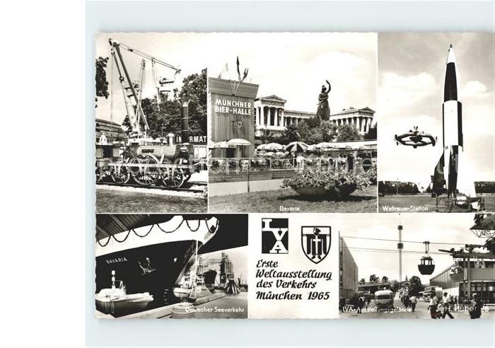 Muenchen Bayern Weltausstellung Deutscher Seeverkehr Bavaria Weltraum Station