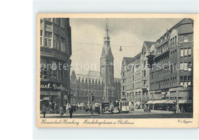 HAMBURG  CITY Moenckerbergstrasse Rathaus