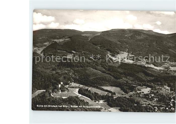 Buehl Baden Ruine Alt Windeck Burggaststaette
