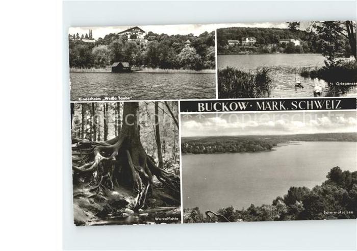 Buckow Maerkische Schweiz Kinderheim Weisse Taube Griepensee Schermuetzelsee Wur