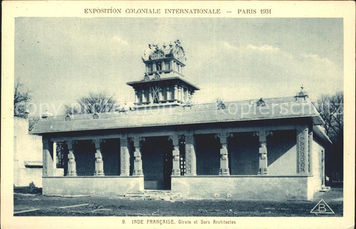 Exposition Coloniale Paris 1931 Inde Francaise