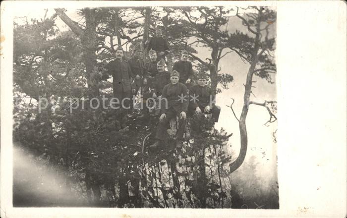 Militaria Schweiz Soldaten Gruppenfoto