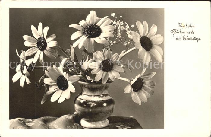 Geburtstag Margeriten Vase