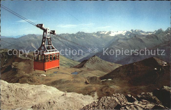 Seilbahn Weissfluhgipfel Davos-Parsenn Silvrettagruppe