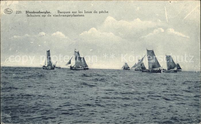 Fischerei Segelboote Blankenberghe