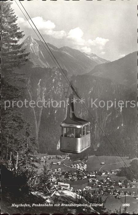 Seilbahn Penken Mayrhofen Brandbergkolm Zillertal