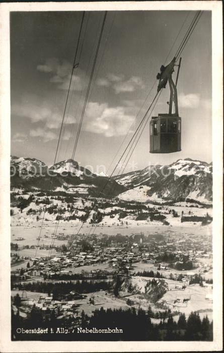 Seilbahn Nebelhorn Oberstdorf Allgaeu