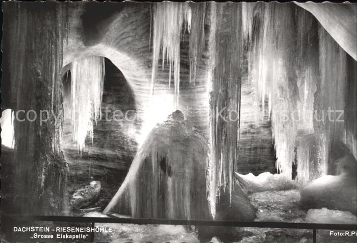Hoehlen Caves Grottes Dachstein-Rieseneishöhle Grosse Eiskape