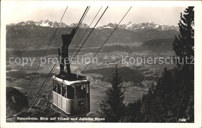 Seilbahn Kanzel Villach Julische Alpen