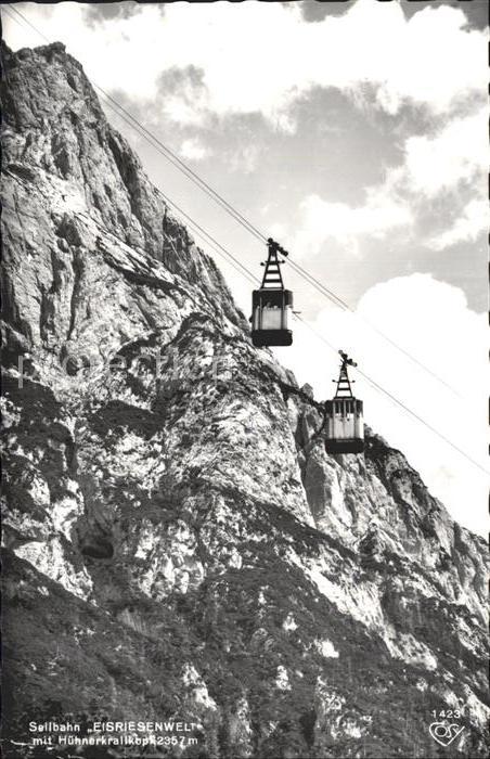 Seilbahn Eisriesenwelt Huehnerkrallkopf