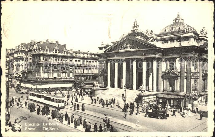 Strassenbahn Bruxelles Bourse Boerse