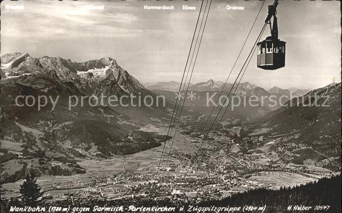 Foto Huber H. Nr. 10547 Wankbahn Garmisch-Partenkirchen Z