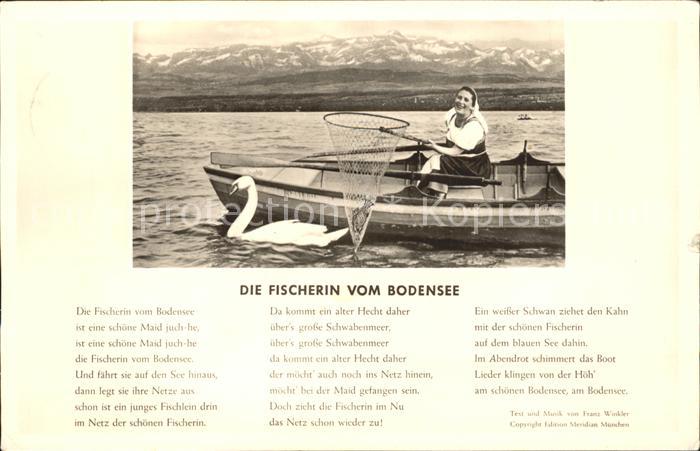 Fischerei Die Fischerin vom Bodensee Lied Schwan
