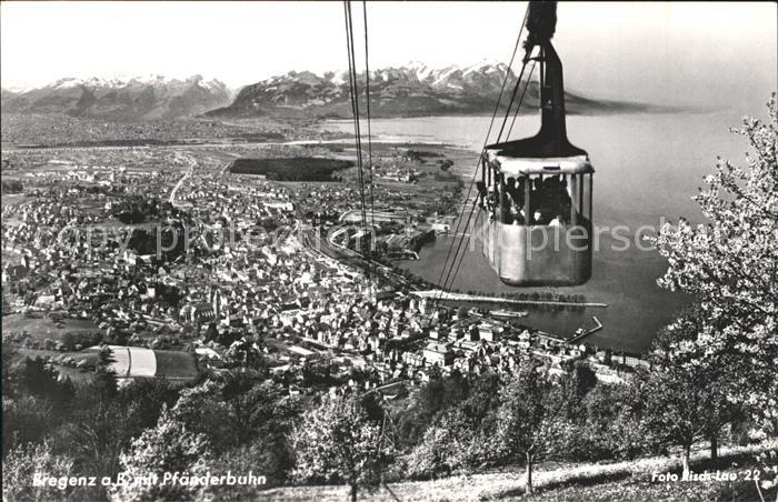 Foto Risch-Lau Nr. 22 Bregenz am Bodensee Pfänderbahn