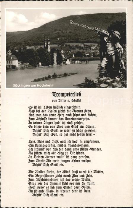 Trompeter Scheffel Trompeterlied Bad Saeckingen