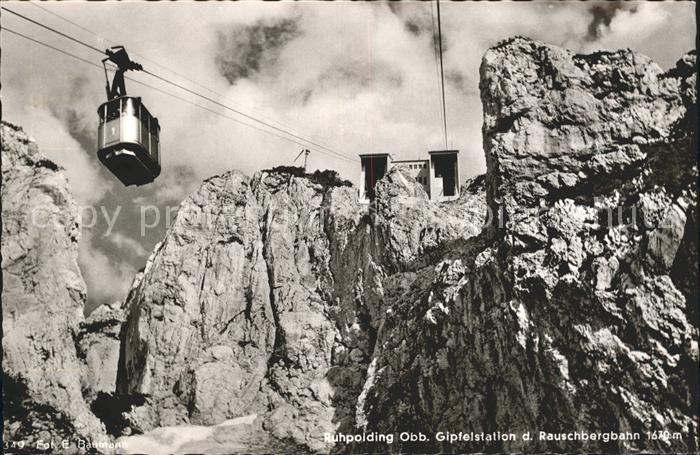 Foto Baumann E. Nr. 349 Rauschbergseilbahn Ruhpolding Gipfe