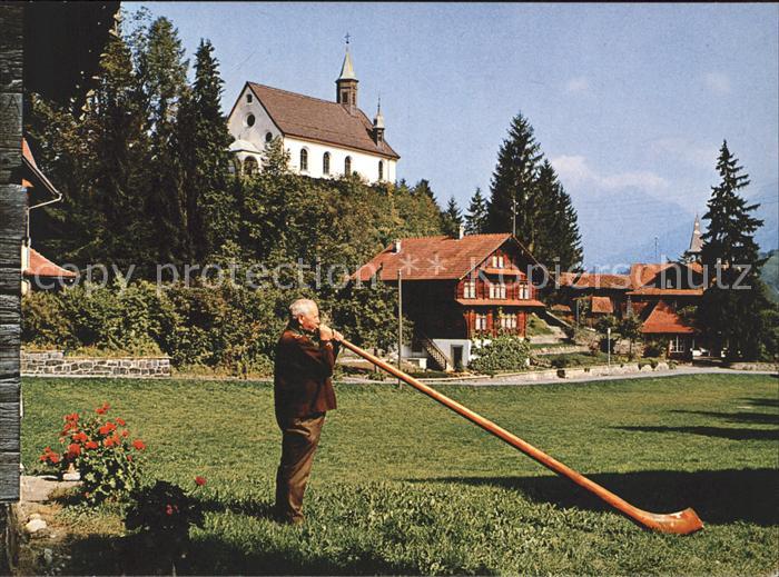 Alphorn Alphornblaeser Flueeli-Ranft